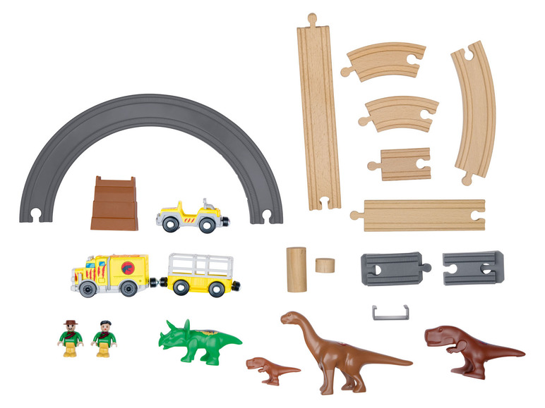 Pełny ekran: Playtive Drewniana kolejka Pociąg miejski lub Park dinozaurów - zdjęcie 18