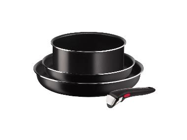 TEFAL Ingenio Essential 4-elementowy zestaw garnków i patelni, zdejmowana rączka, powłoka nieprzywierająca, można układać w stos »L1539632«