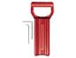 Czerwony plastikowy uchwyt z dwoma kluczami imbusowymi