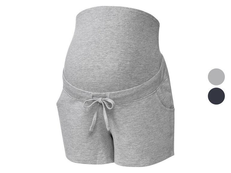 Pełny ekran: esmara® Spodenki dresowe ciążowe damskie, z bawełną - zdjęcie 1