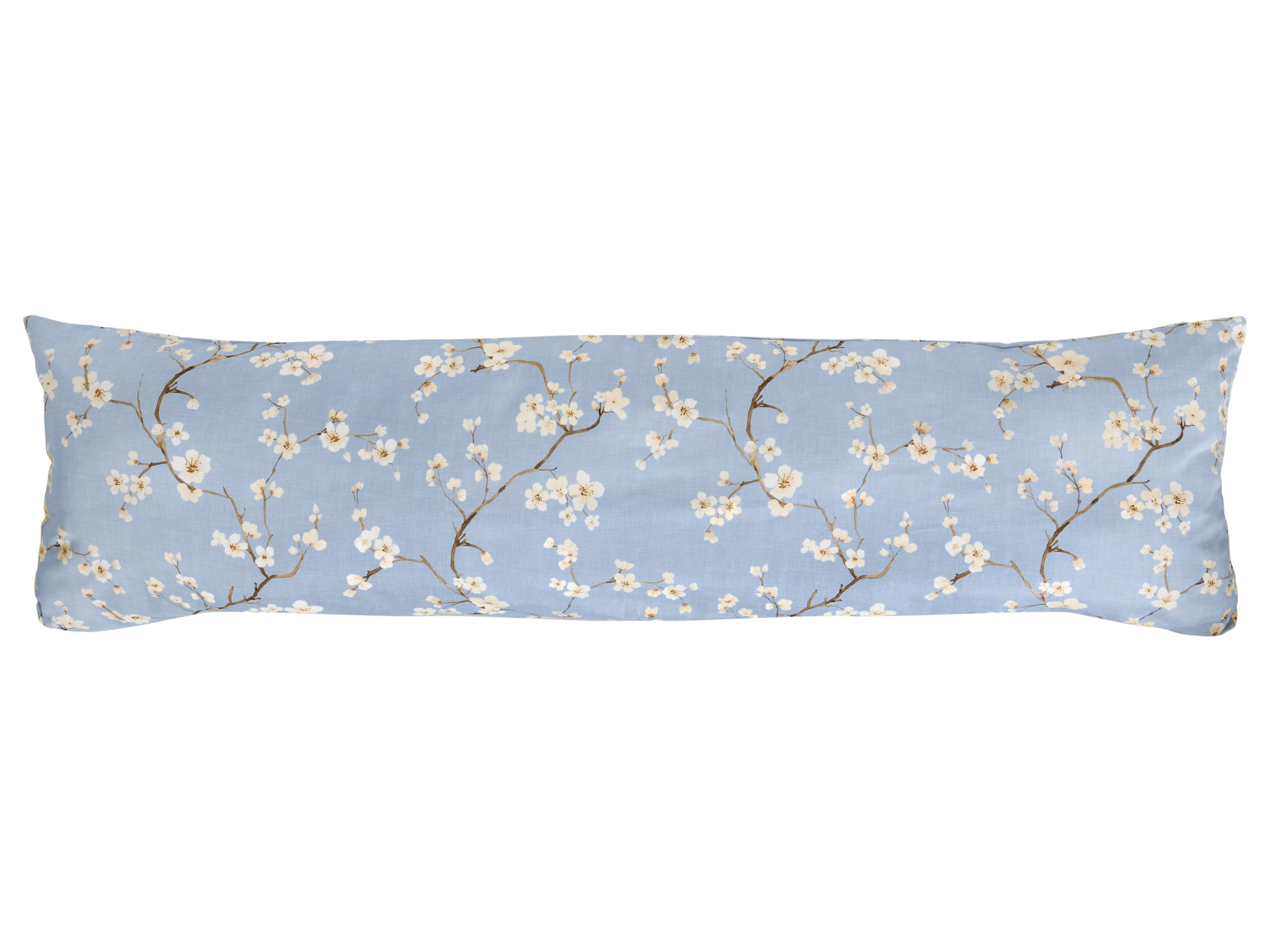 LIVARNO® Poszewka na poduszkę z satyny mikrowłóknowej lub Dwustronna poszewka na poduszkę z satyny mikrowłóknowej, 40 x 145 cm (Niebieski)