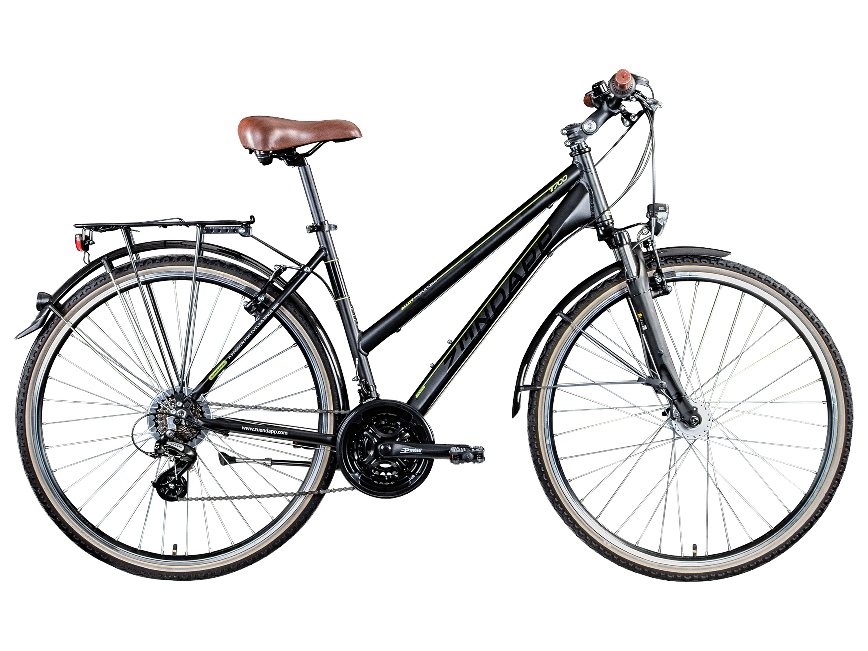 Zündapp Rower trekkingowy »T700«, 28 cali (Damski, Czarny, RH 50 cm)