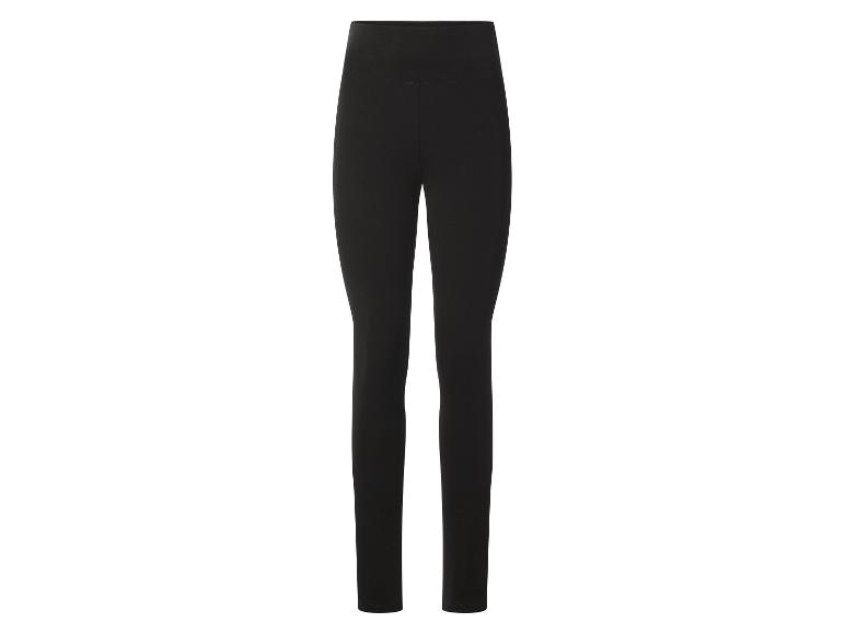 Czarne legginsy damskie z wysokim stanem