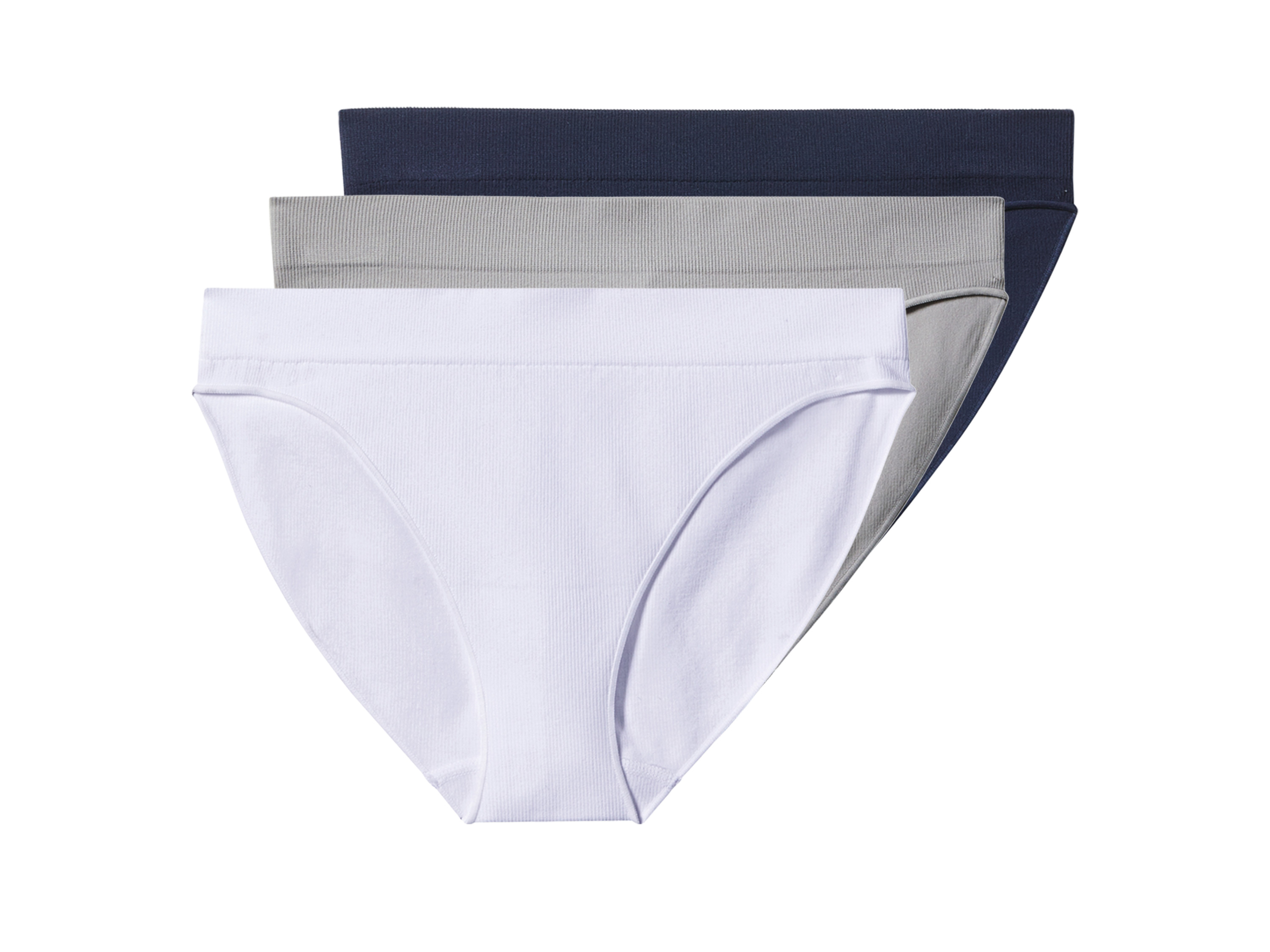 esmara® Majtki figi damskie prążkowane, 3 pary 