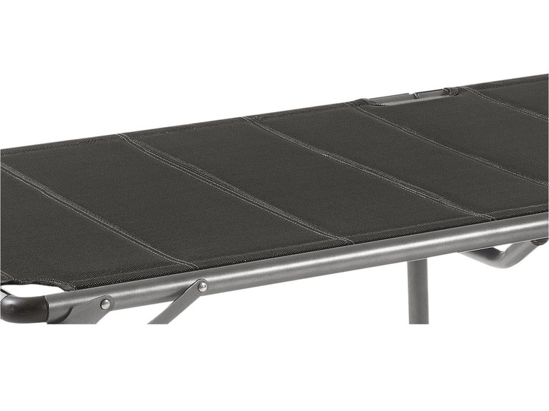 Pełny ekran: LIVARNO home Komfortowy leżak aluminiowy XXL Houston, z daszkiem przeciwsłonecznym, szary - zdjęcie 8
