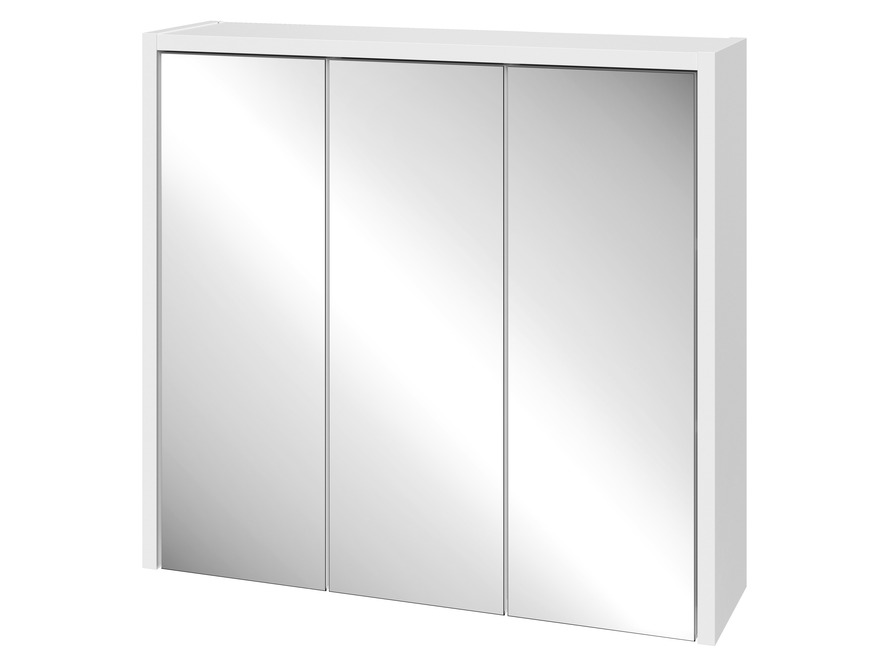 LIVARNO® Szafka łazienkowa z lustrem Oslo, biała, 65x60x17 cm