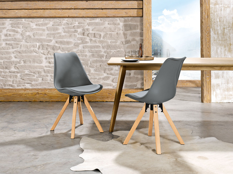 Pełny ekran: LIVARNO home Krzesła w stylu skandynawskim, 2 sztuki - zdjęcie 2