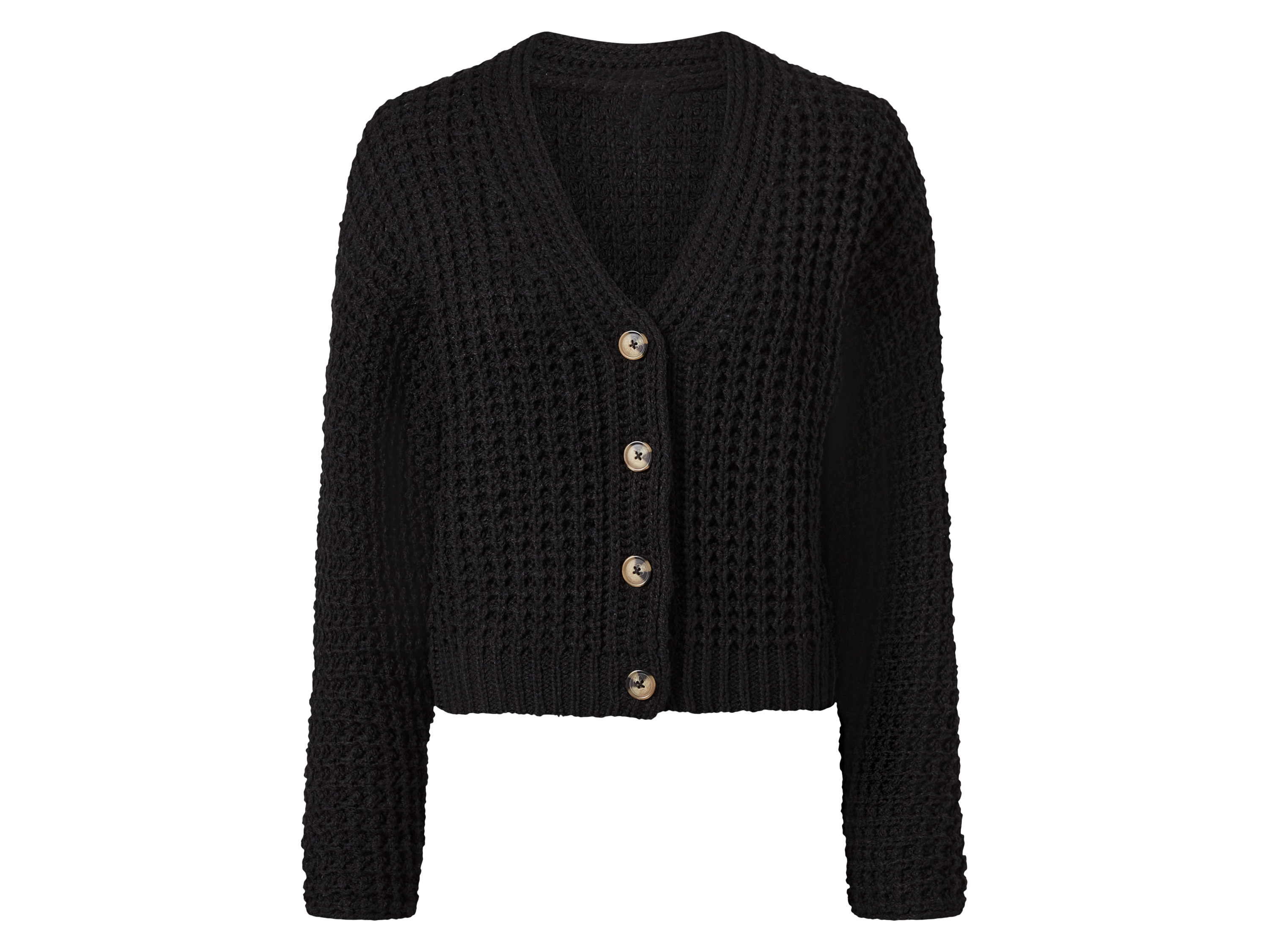 esmara® Kardigan damski  (Czarny, S (36-38))