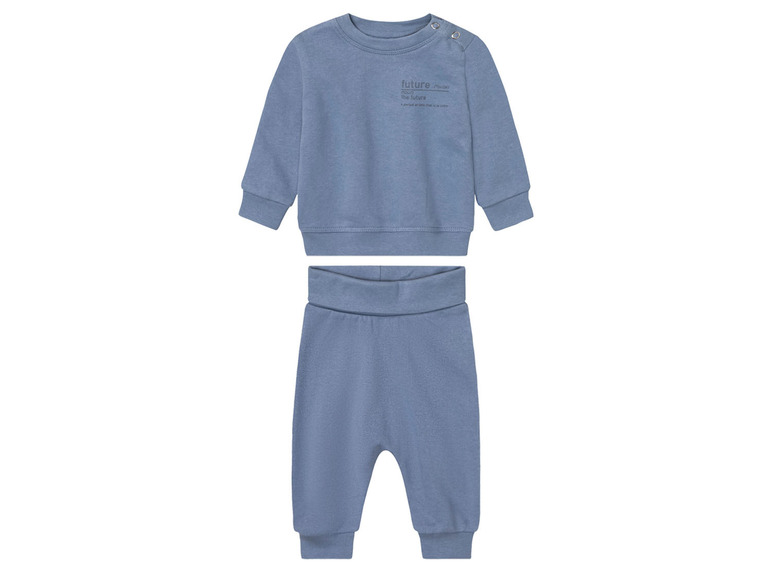 Pełny ekran: lupilu® Dres niemowlęcy z bawełną (bluzka + spodnie) - zdjęcie 7