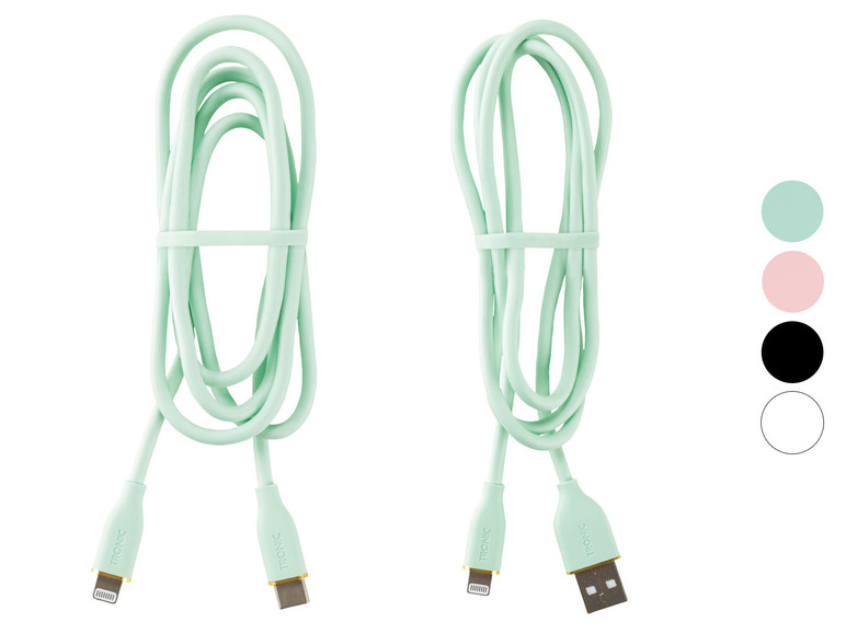 Pełny ekran: TRONIC Kabel do ładowania i transferu danych, USB-A / USB-C na Lightning, 1 m - zdjęcie 1