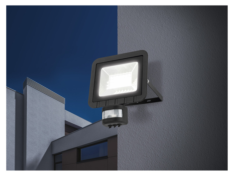 Pełny ekran: LIVARNO home Reflektor zewnętrzny LED, LSLB 24 B1, z czujnikiem ruchu, 24 W - zdjęcie 4