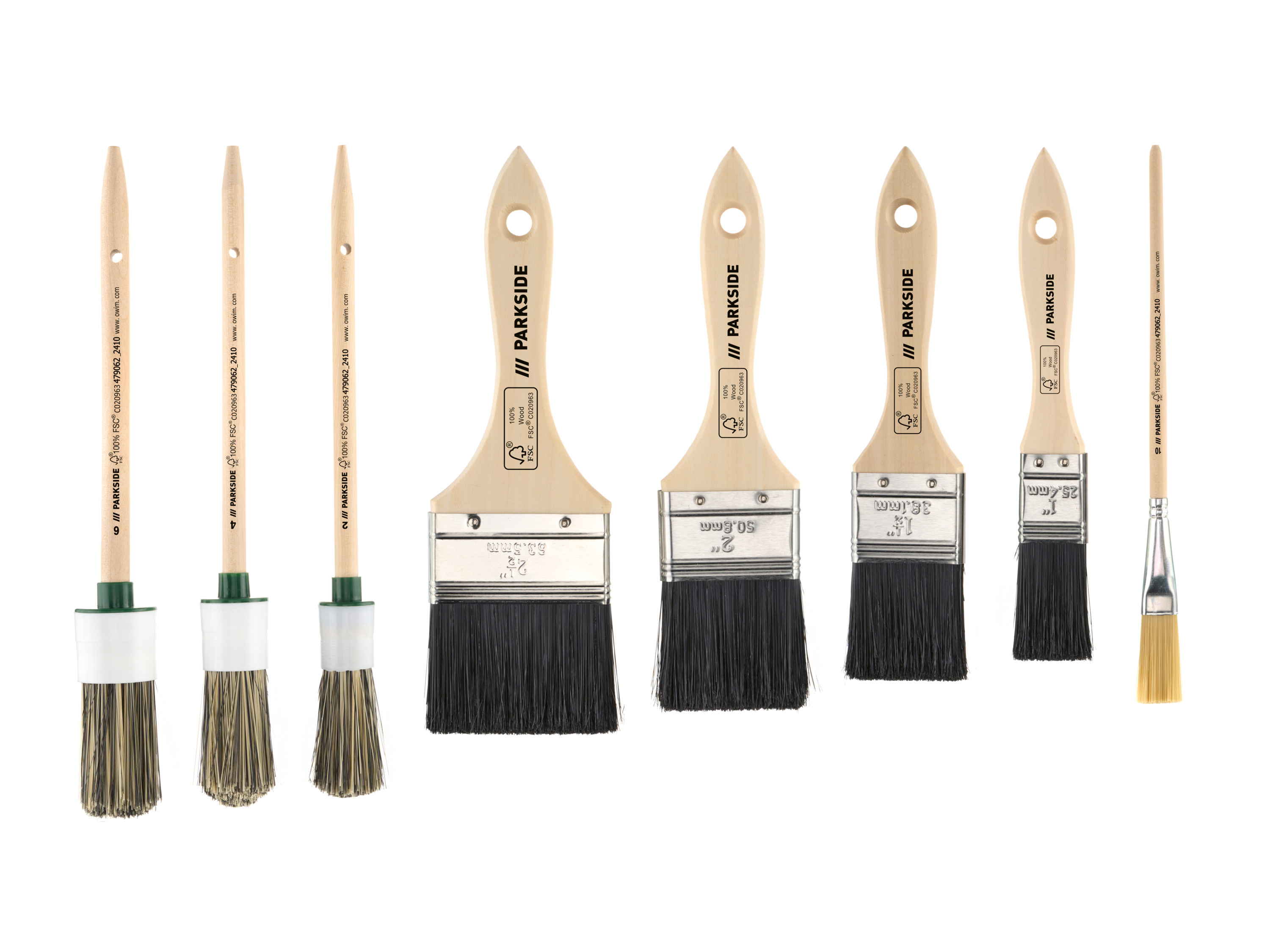 PARKSIDE® Zestaw 4 lub 8 pędzli (Zestaw 8 pędzli)