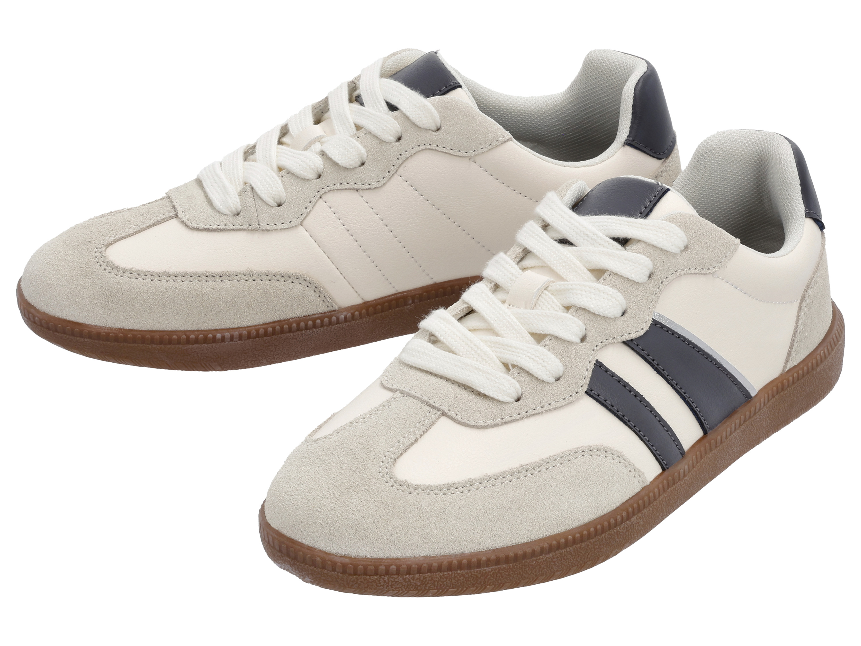 esmara® Buty sneakersy damskie (Biały/szary, 38)