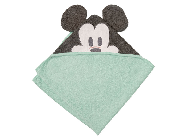 Pełny ekran: Ręcznik z kapturem dla niemowląt, 75 x 75 cm, z czystej bawełny - zdjęcie 2