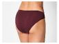 Bordowe damskie majtki.