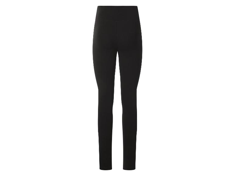 Czarne legginsy damskie z wysokim stanem