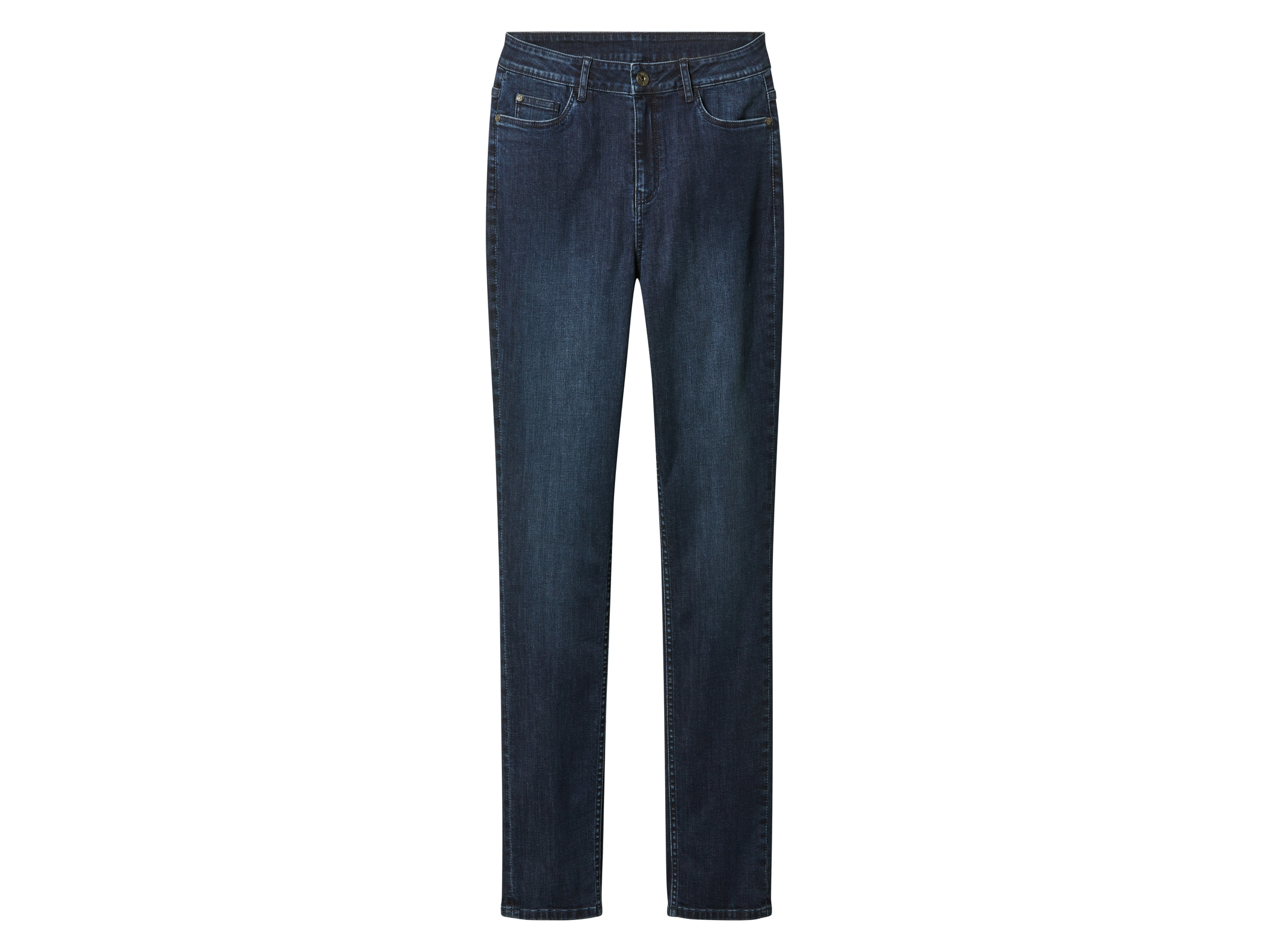 esmara® Jeansy damskie slim fit (Ciemnoniebieski, 36)