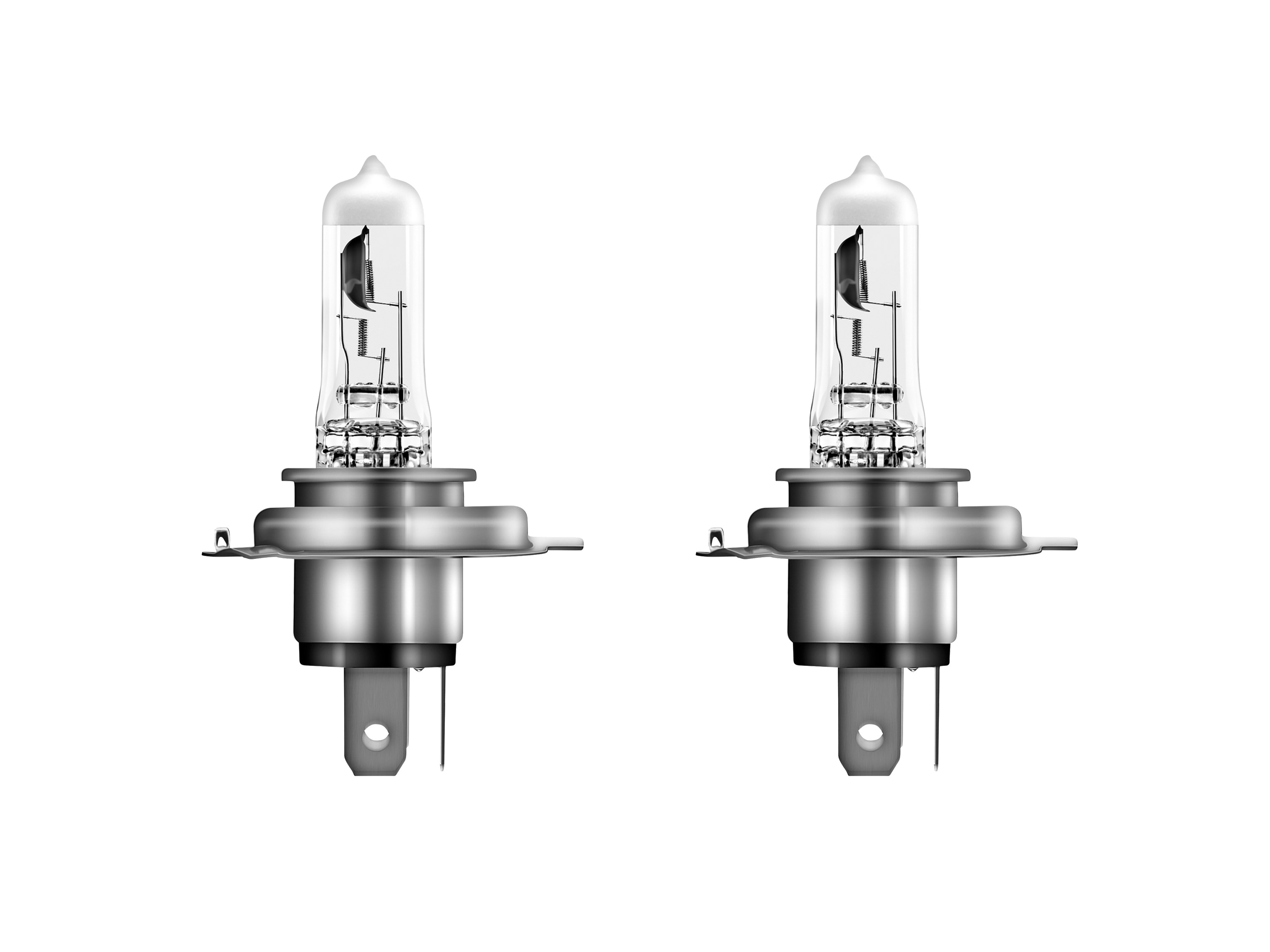 OSRAM Zestaw 2 żarówek halogenowych do reflektorów samochodowych H7 / H4 (H4 +100%)