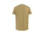 Gładki T-shirt khaki z krótkim rękawem, widok z tyłu.