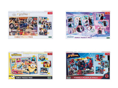 Trefl Puzzle Family Pack 3w1 z postaciami z bajek, 500 części