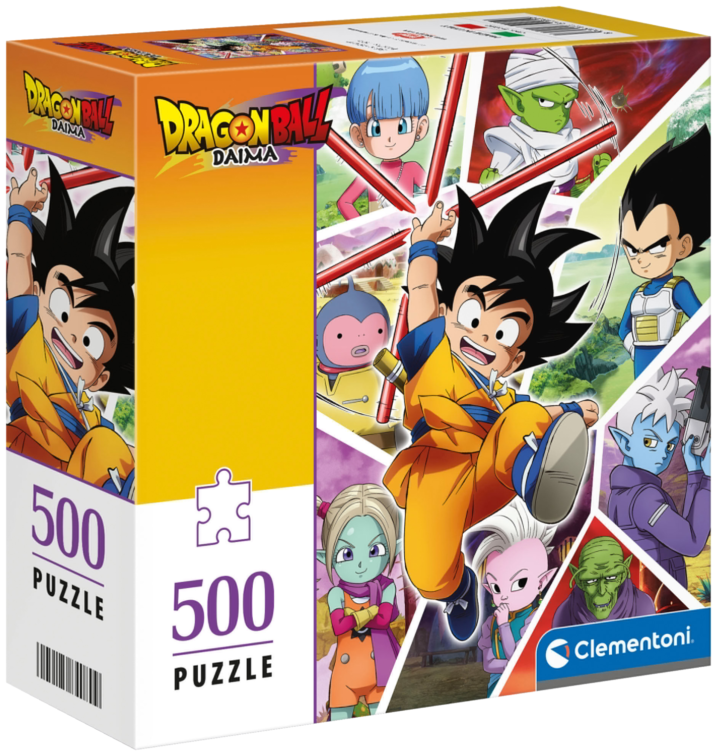 CLEMENTONI Zestaw puzzli Dragon Ball lub One Piece (Dragon Ball – Atak)