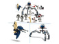 Zestaw LEGO Star Wars z Geonosian Spider Droid i Klonowymi żołnierzami.