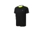 Czarny T-shirt Crivit ze szczegółami w kolorze żółtym.