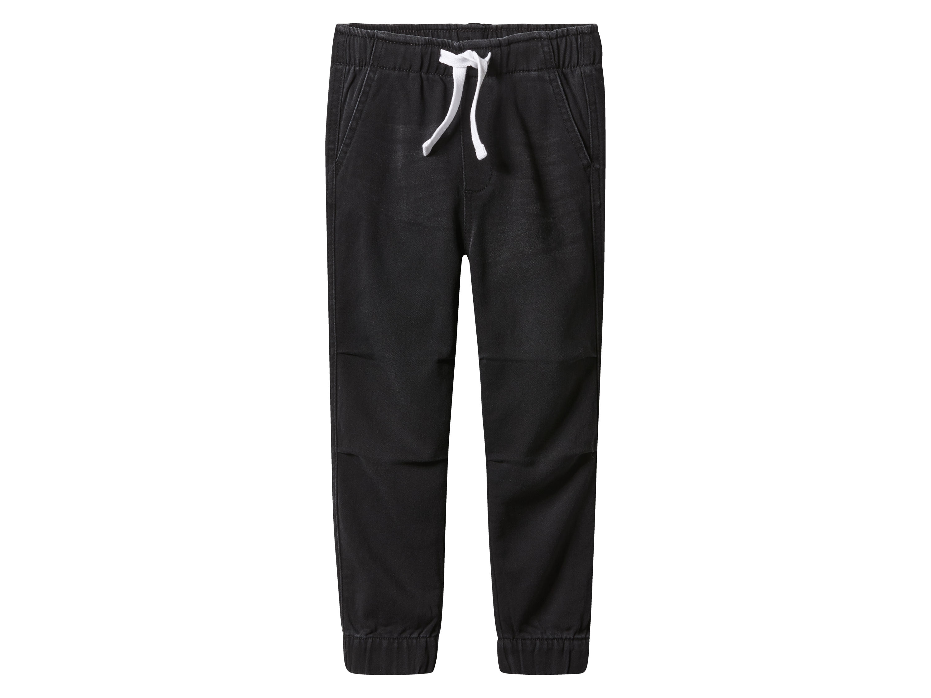 LUPILU® Dziecięce joggery dżinsowe z bawełną (Czarny, 122/128)