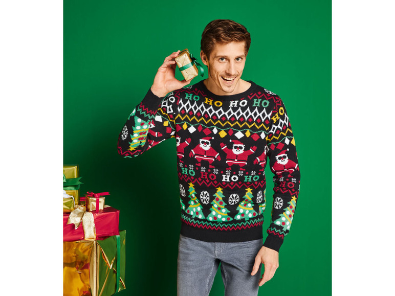 Pełny ekran: LIVERGY® Sweter świąteczny męski z efektem LED - zdjęcie 18