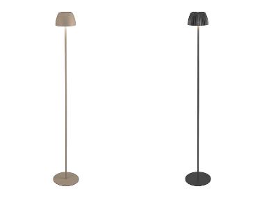 LIVARNO HOME Akumulatorowa lampa stojąca LED, USB i ściemniacz dotykowy.