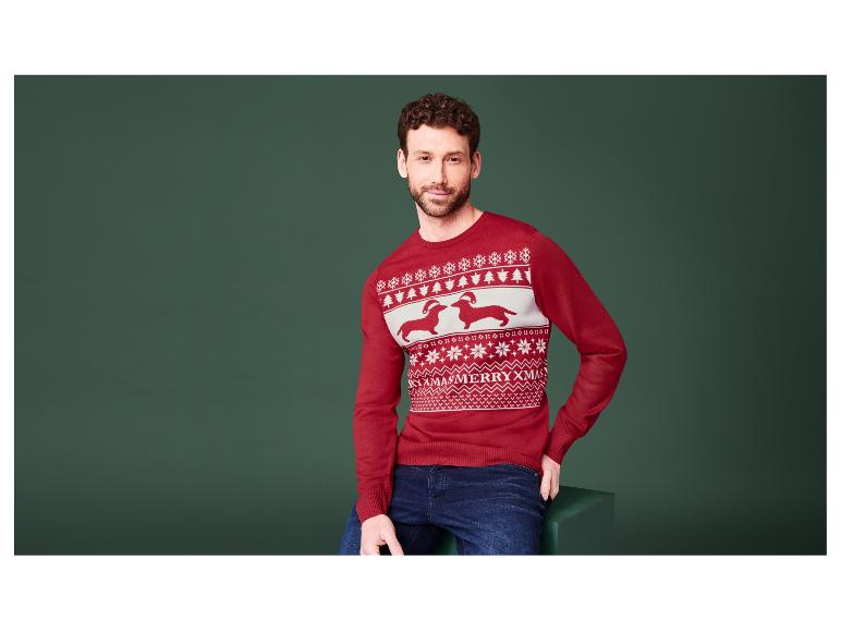 Sweter świąteczny męski z dzianiny