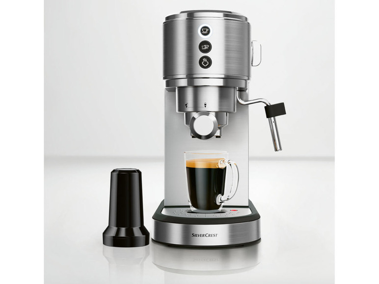 Pełny ekran: SILVERCREST Ekspres do kawy ciśnieniowy kolbowy Slim SSMS 1350 B2, 1350 W - zdjęcie 6