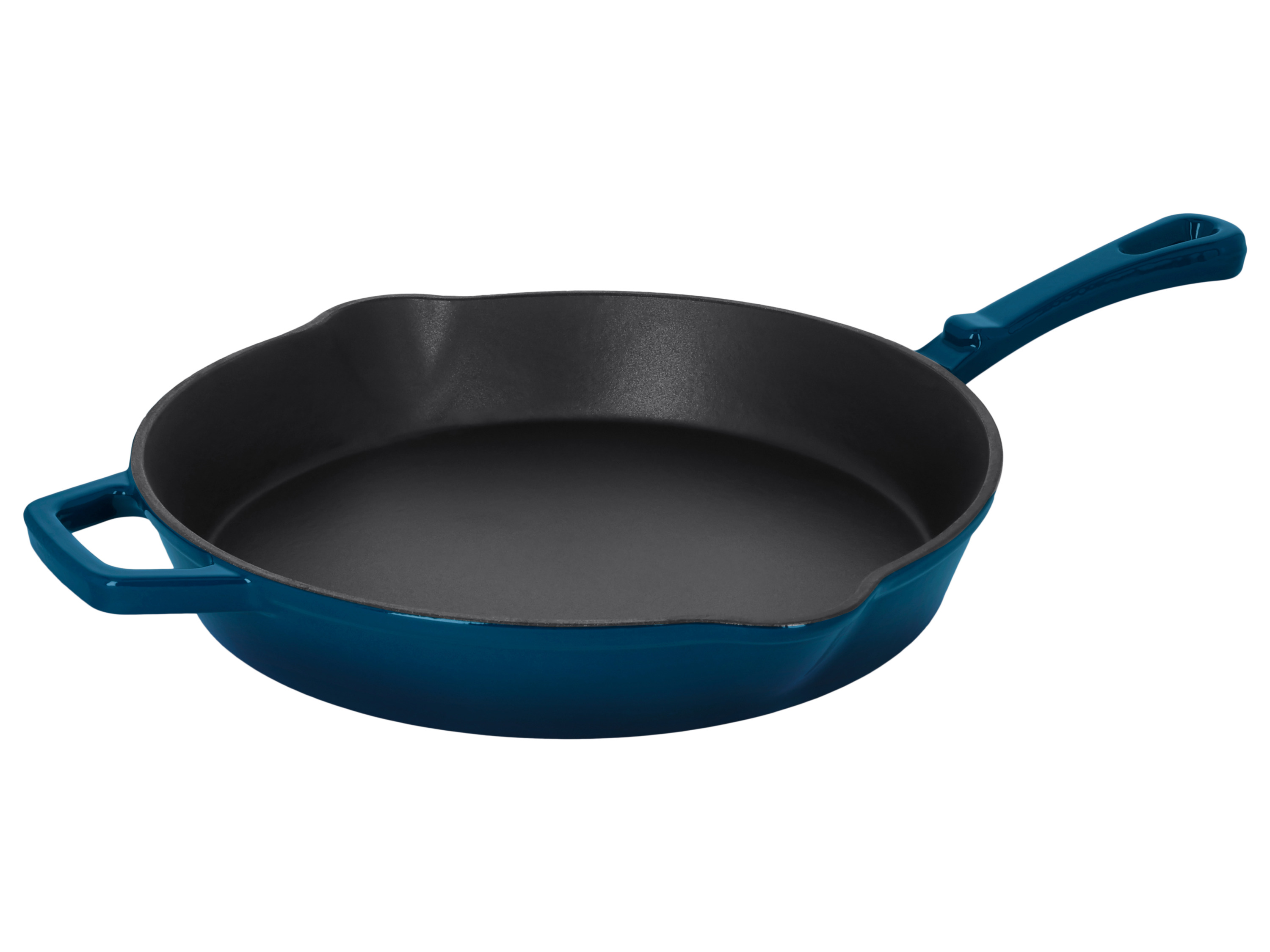 SILVERCREST® Patelnia żeliwna, Ø 30 cm (Niebieski)