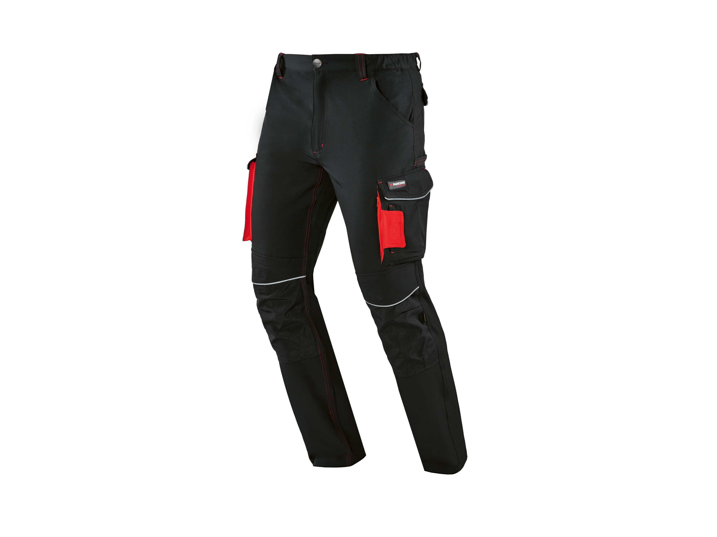 PARKSIDE PERFORMANCE® Spodnie robocze męskie (Czarny, 48)