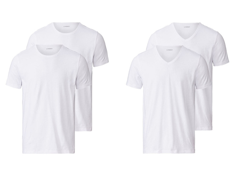 Pełny ekran: LIVERGY® T-shirty męskie z bawełną, 2 sztuki - zdjęcie 1