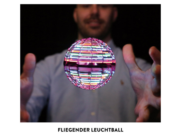 Pełny ekran: Lenco Latająca świecąca piłka LED z efektami świetlnymi - zdjęcie 4