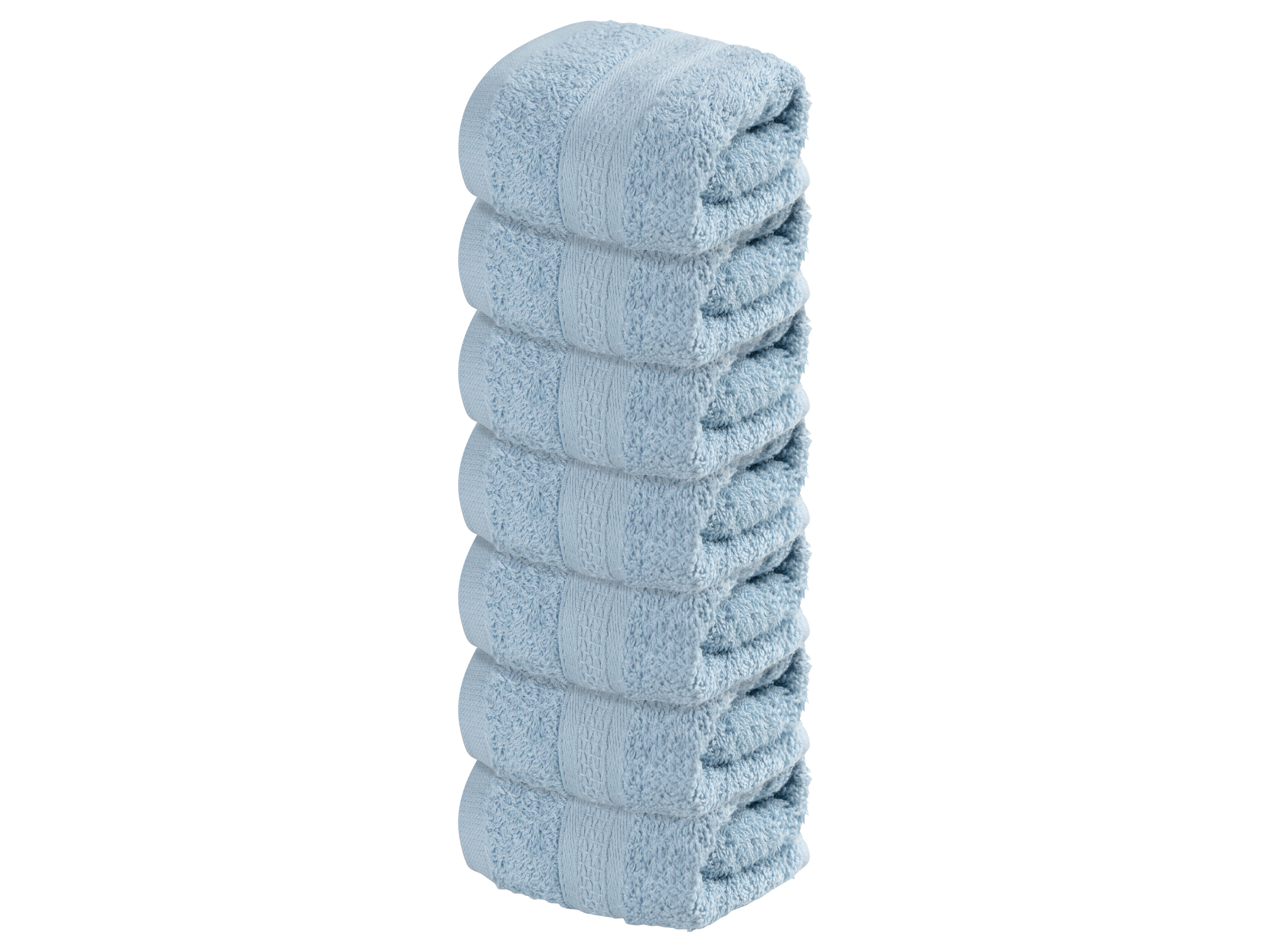 Zdjęcia - Ręcznik Livarno home Zestaw ręczników frotte dla gości, 30 x 50 cm (Jasnoniebieski 