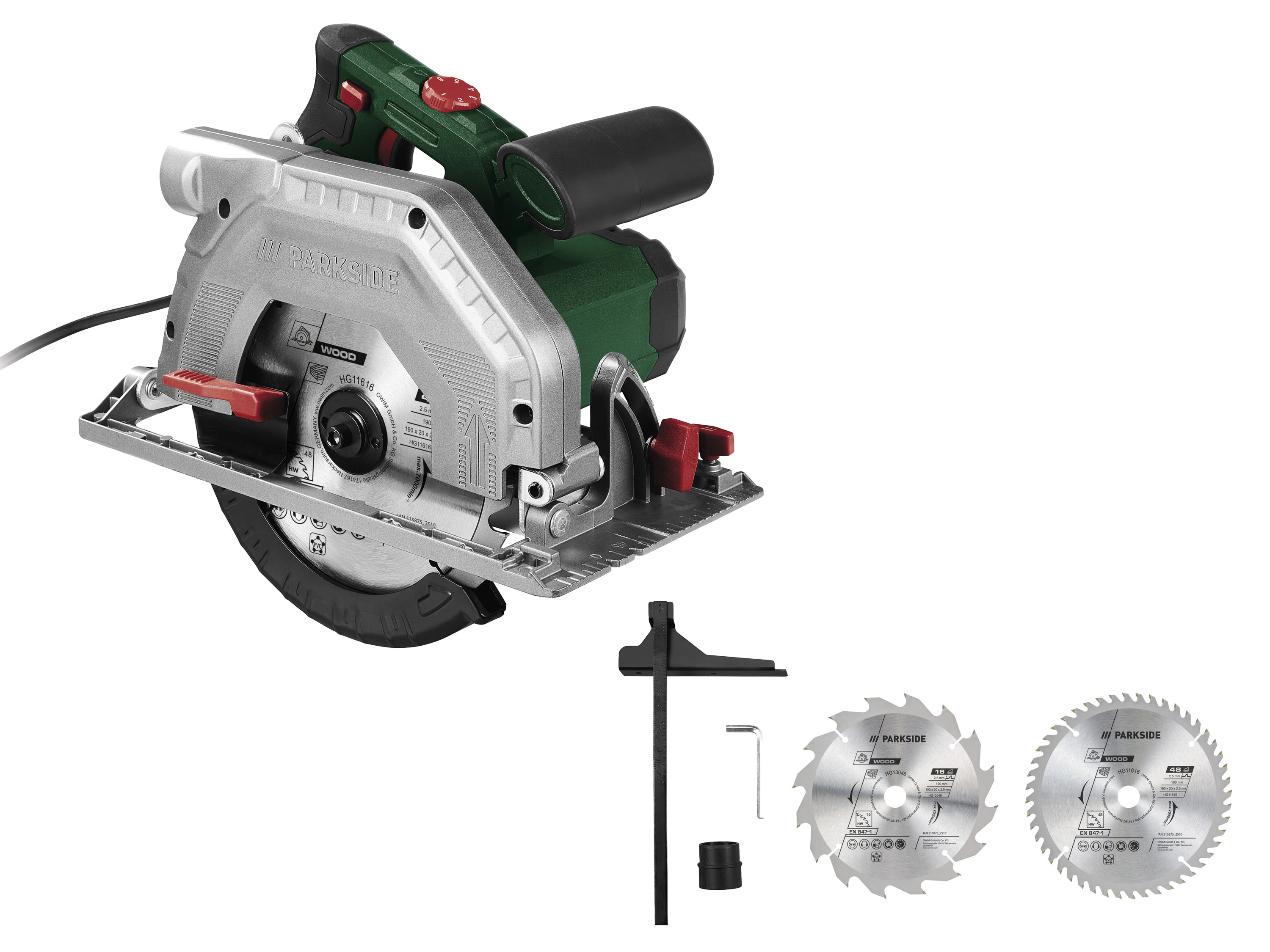 PARKSIDE® Ręczna pilarka tarczowa PHKS 1350 E4