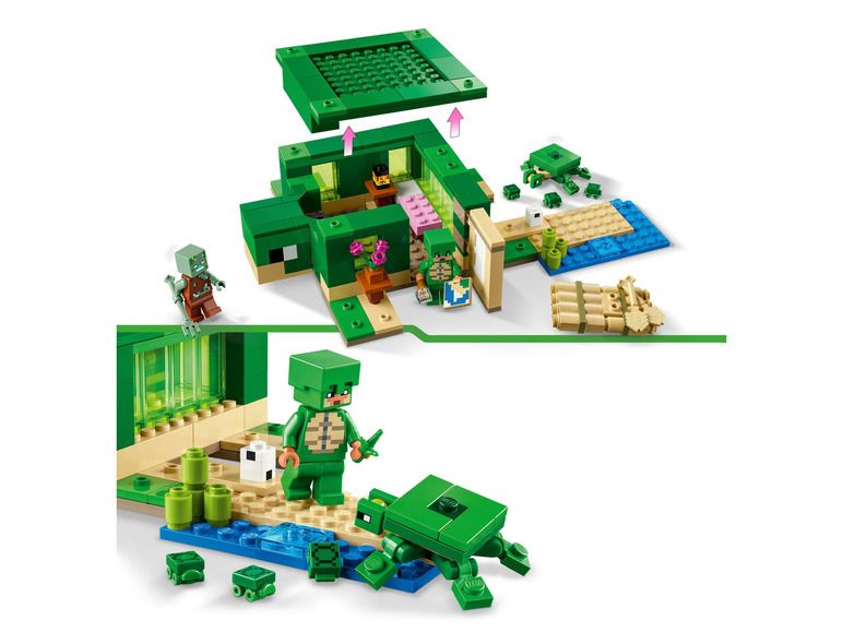 Zestaw klocków LEGO® 21254 „Plażowy domek żółwi”