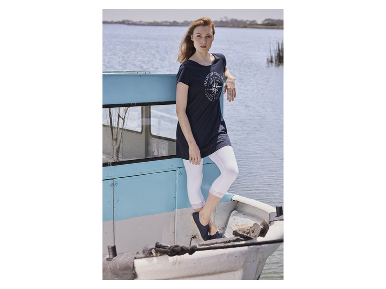 Pełny ekran: esmara® Długa koszulka damska z czystej bawełny, lekko taliowana - zdjęcie 6