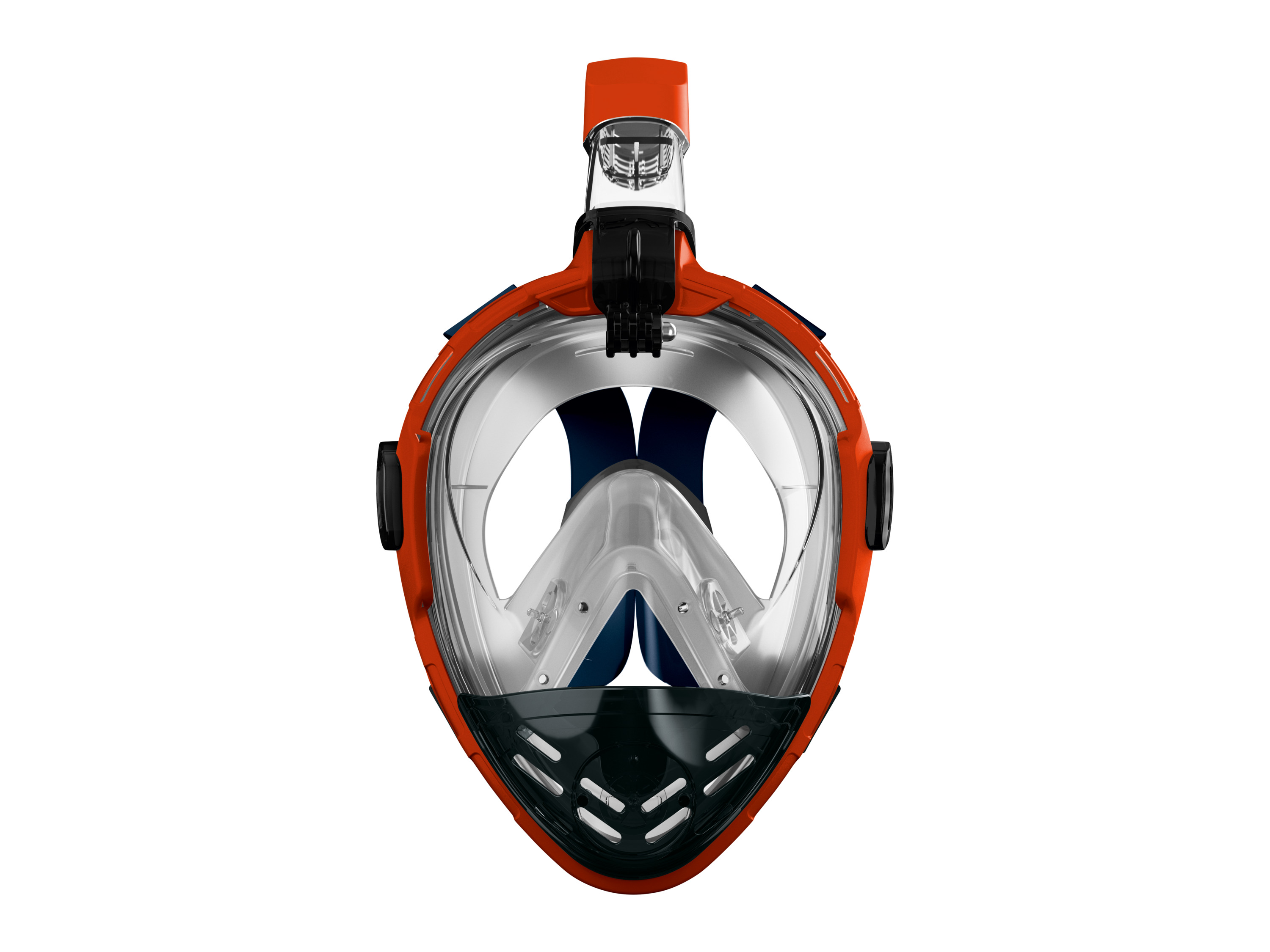 CRIVIT Maska do snorkelingu (Pomarańczowy/niebieski, S/M)