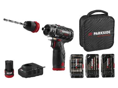 PARKSIDE PERFORMANCE® Akumulatorowa wiertarkowkrętarka 12 V zestaw startowy (z akumulatorem i ładowarką)