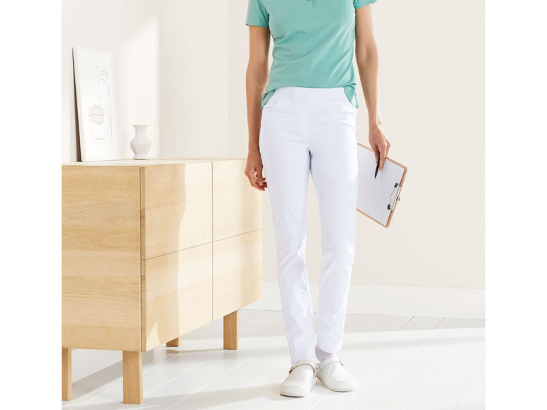 Pełny ekran: esmara® Spodnie robocze damskie, białe, 1 para - zdjęcie 9