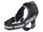 Czarny szelki dla psa z odblaskowymi paskami, marki ZOOafari.