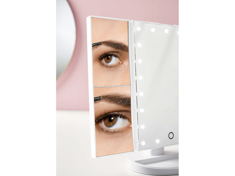 Pełny ekran: LIVARNO home Składane lustro kosmetyczne MKSLK 6 A2, z oświetleniem LED - zdjęcie 14
