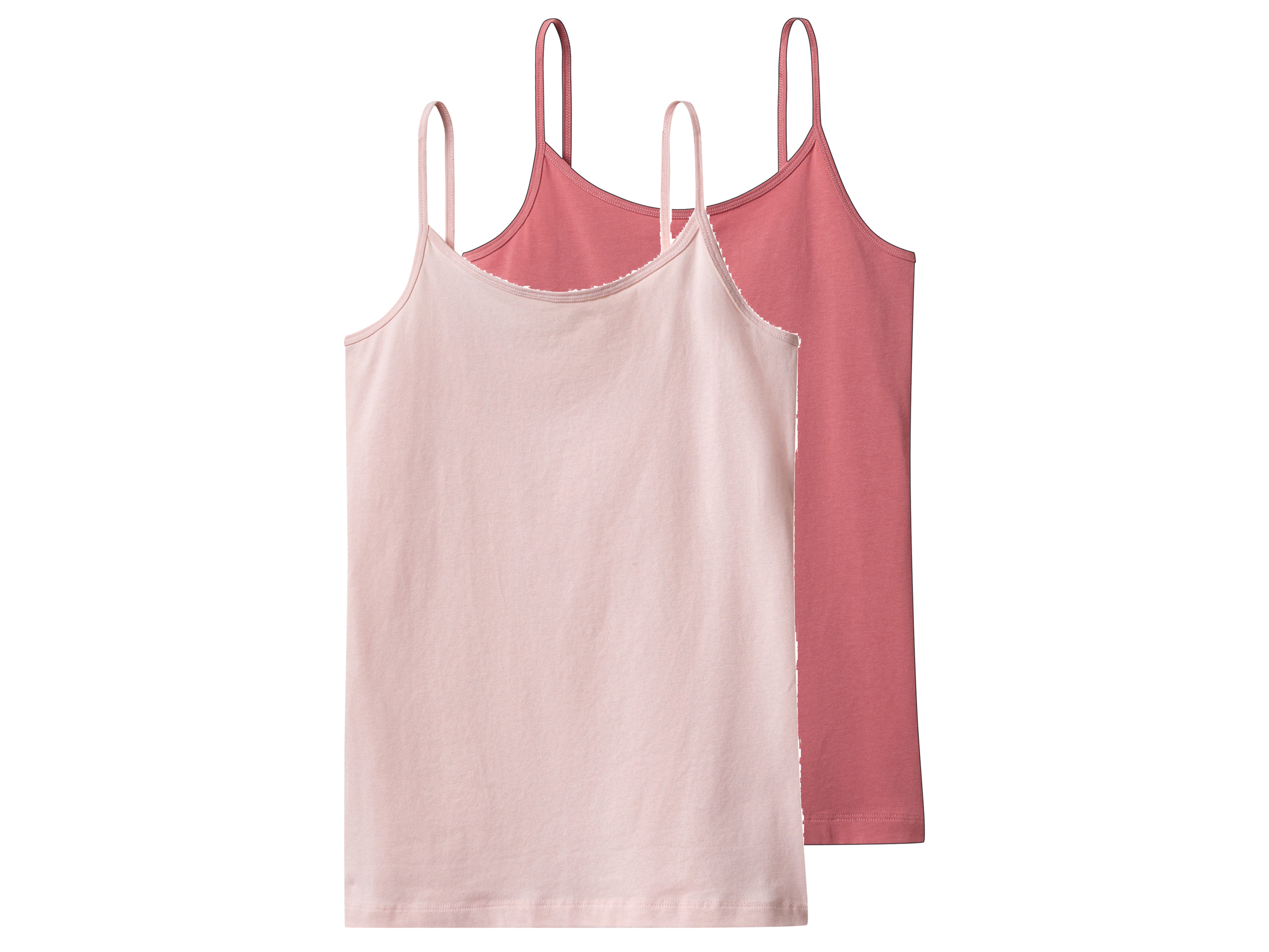 esmara® Koszulki dziecięce z bawełny na ramiączkach, 2 sztuki 