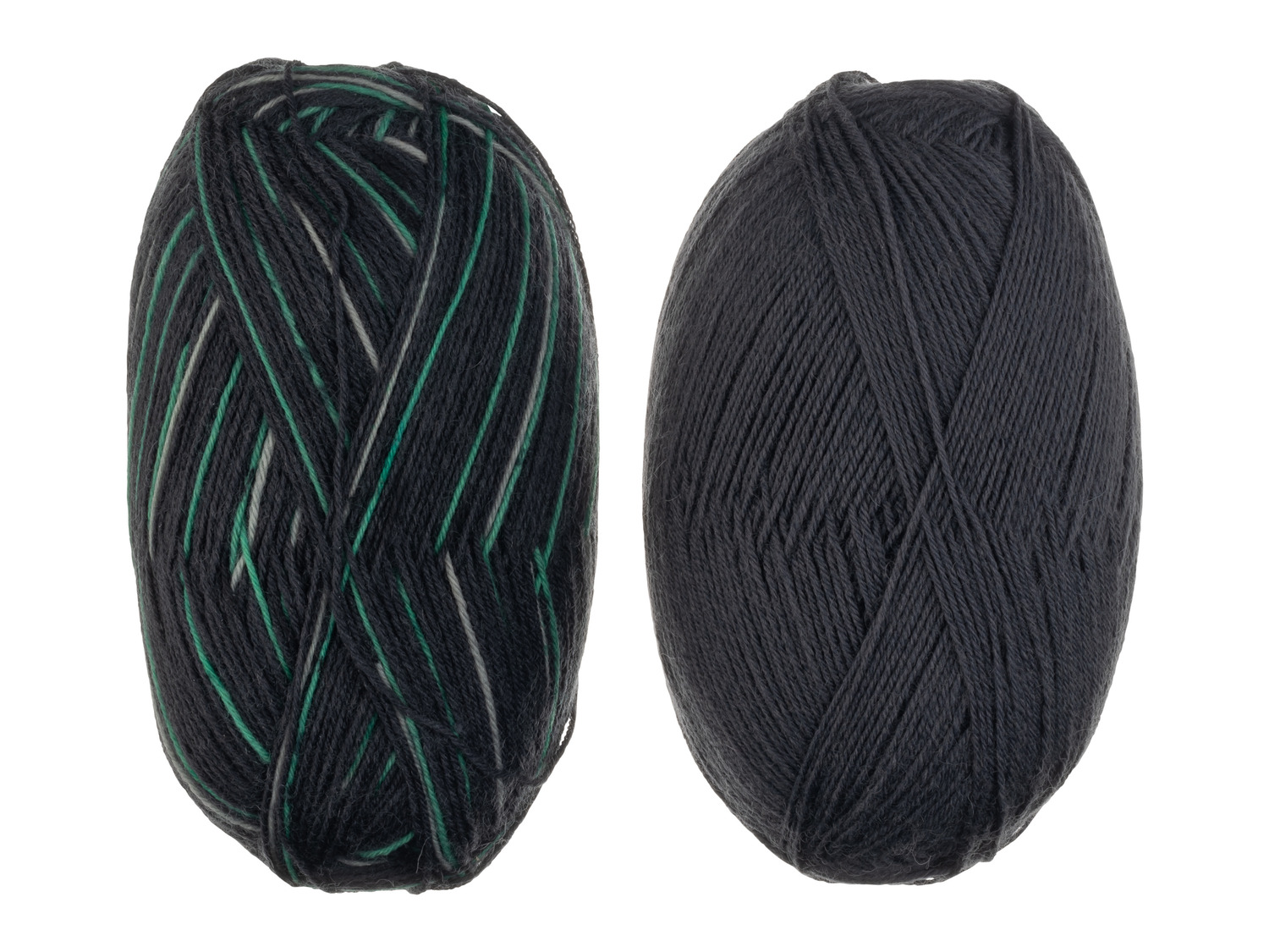 Crelando Anika Sock Yarn - Anthracite  & Green