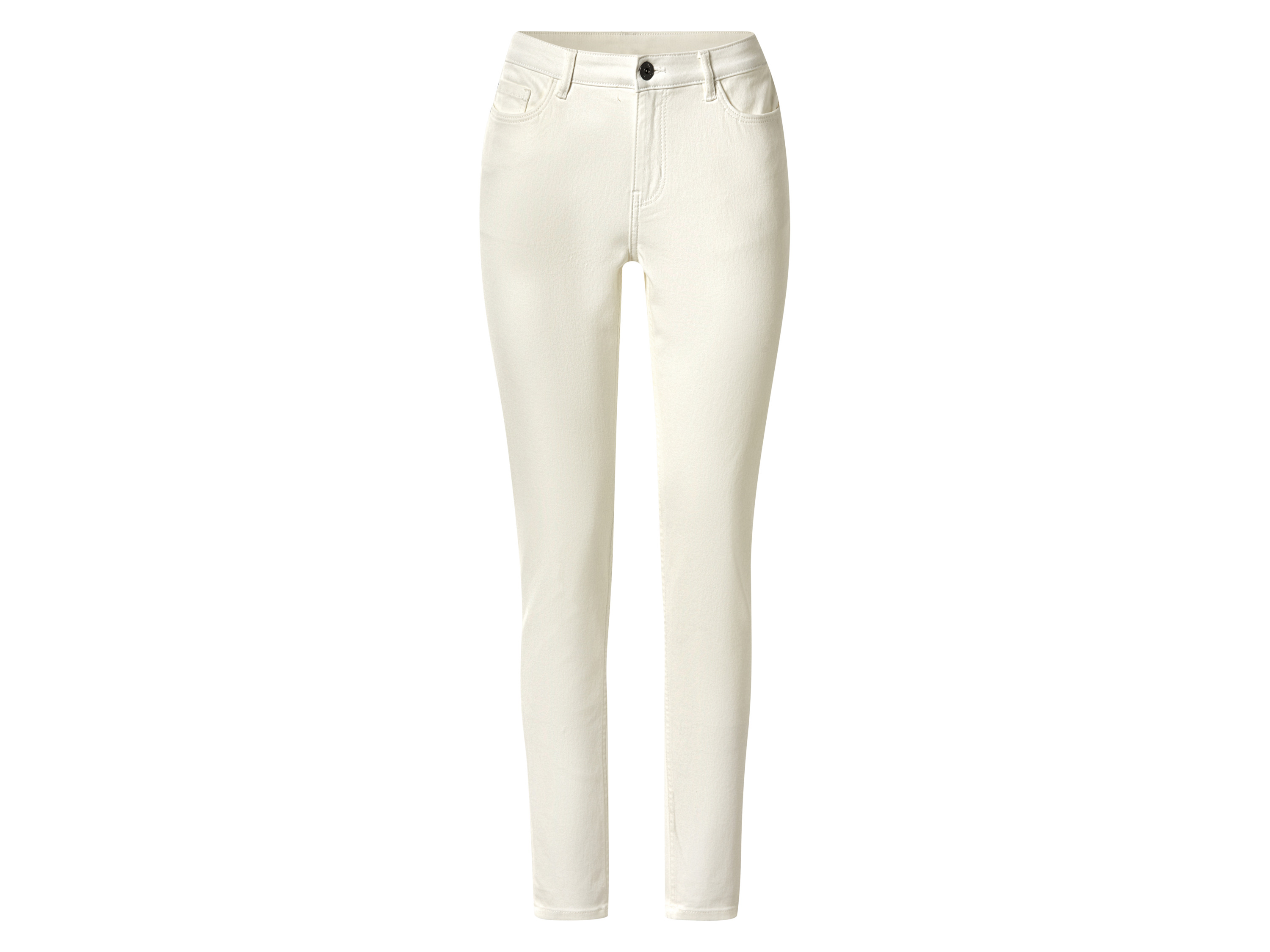 esmara® Jeansy damskie super skinny fit (Biały, 36)