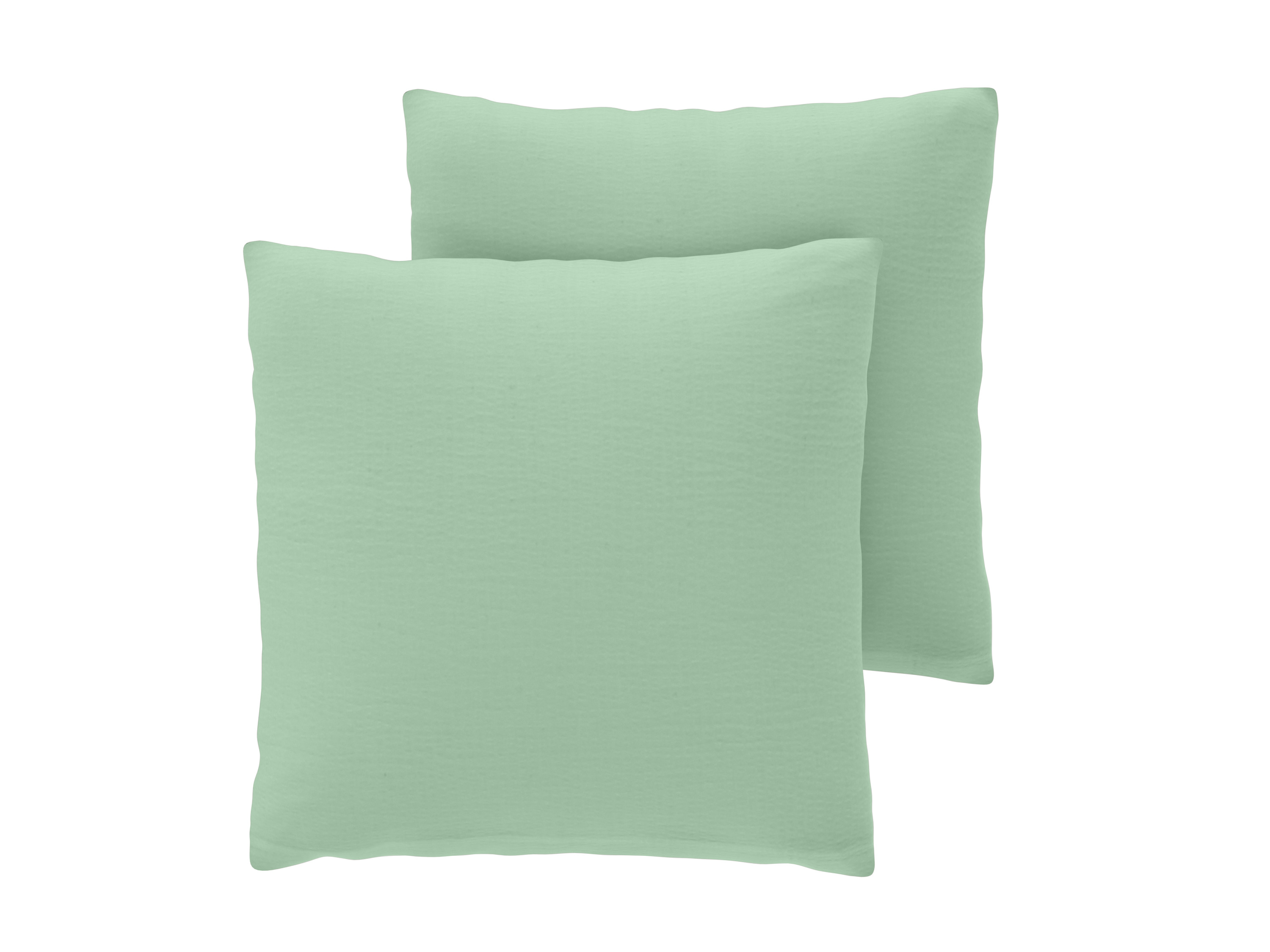 LIVARNO® Poszewki na poduszki z kory, 2 sztuki, 40 x 40 cm (Jasnozielony)