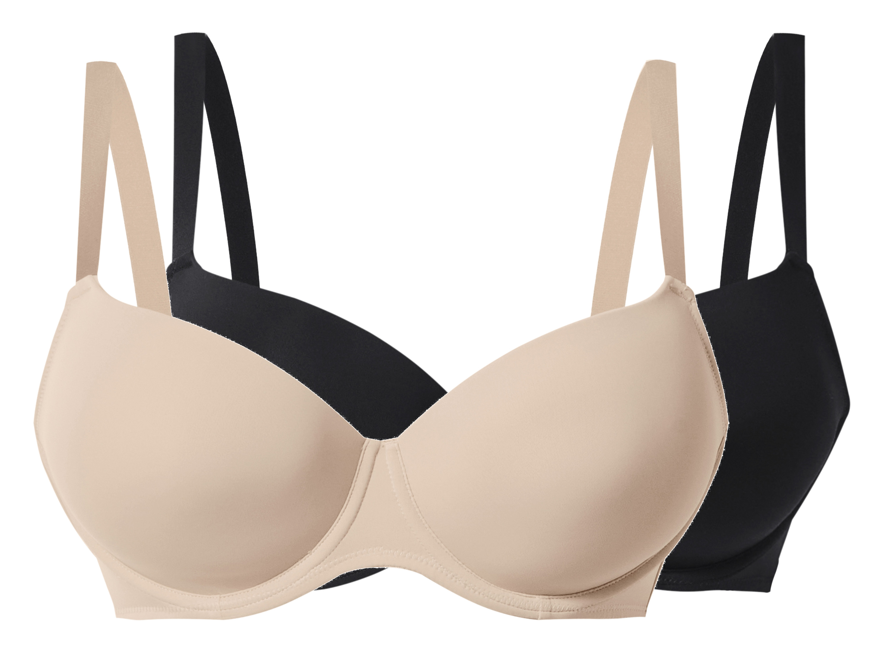 esmara® Biustonosze damskie z fiszbinami, 2 sztuki 